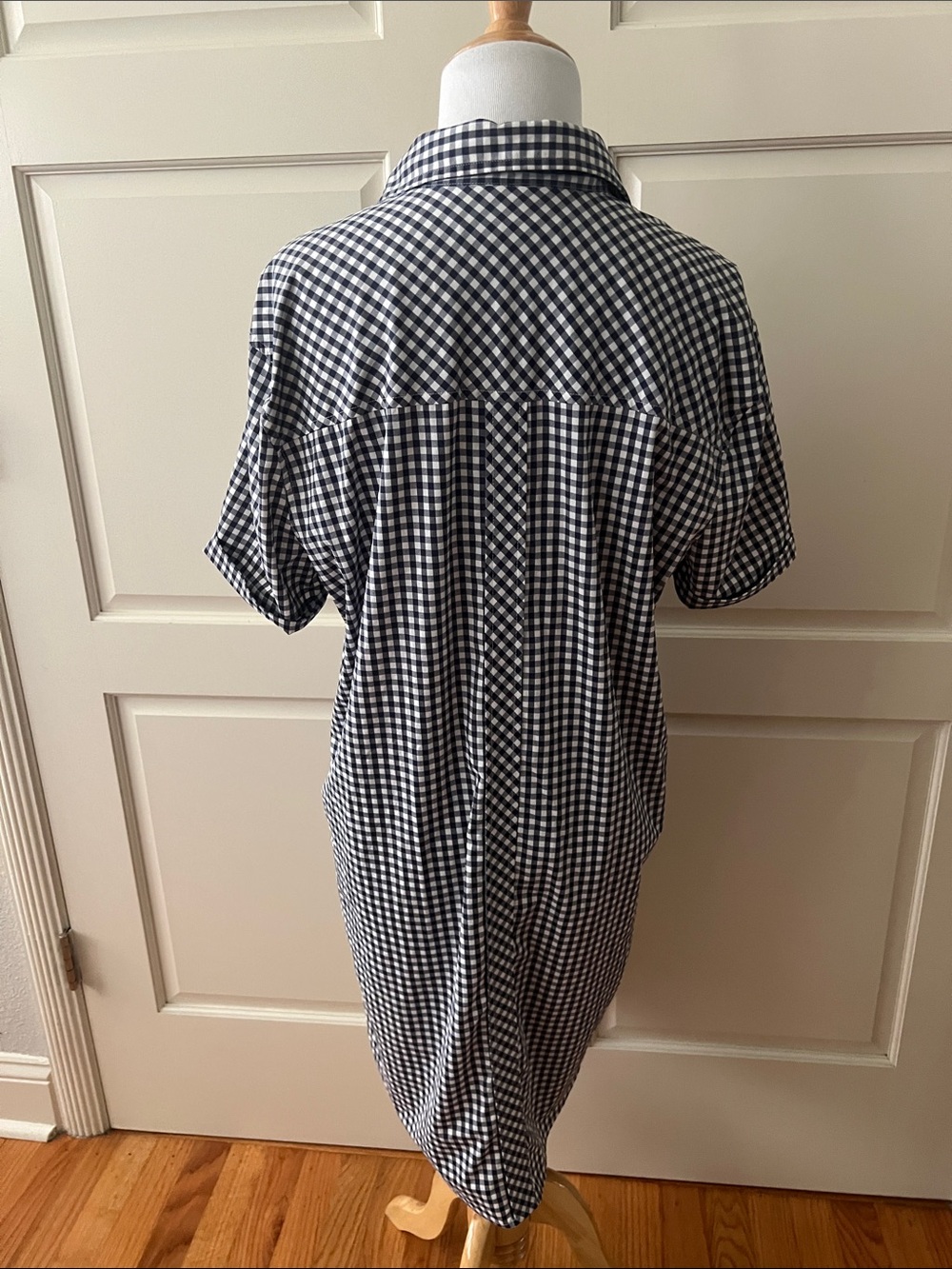 Southern Tide Kamryn Intercoastal Gingham Shirt Dress Navy Large - Picture 9 of 16